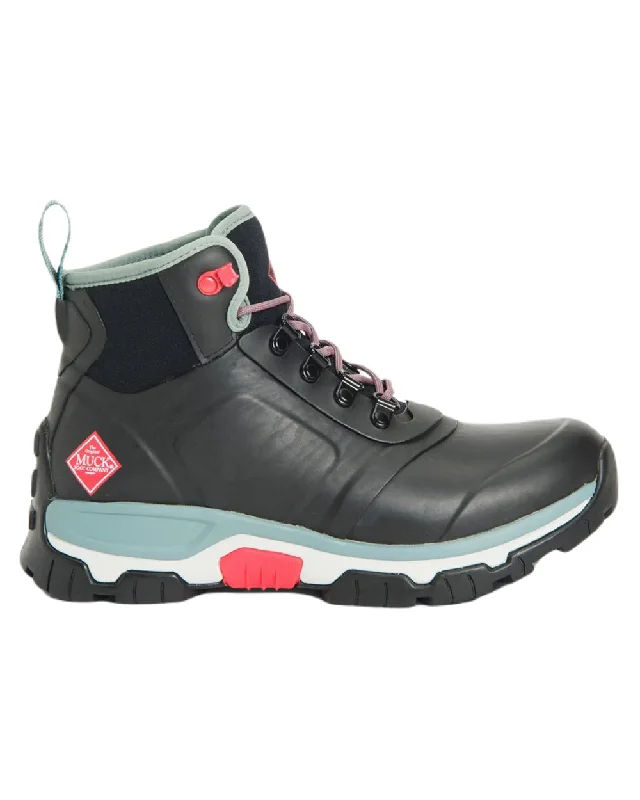 Camping hiking trail steep-Muck Boots Womens Apex Lace-Up Short Boots