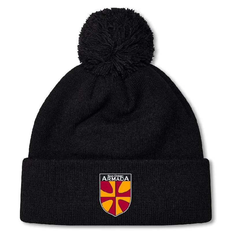 Camping hiking trail legends-San Diego Armada Rugby Pom Pom Beanie by Canterbury