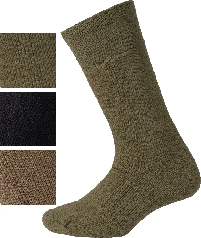 Camping hiking nature recharge-Wool Blend Mid-Calf Winter Socks Winter Athletic Warm Socks for Hunting & Hiking