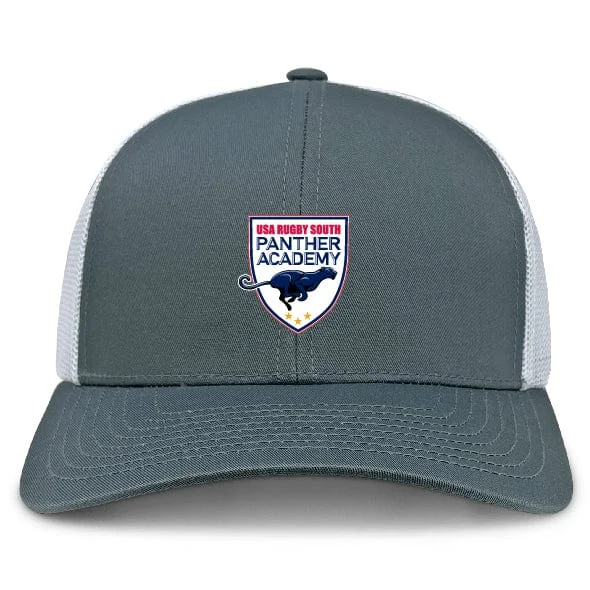 Camping hiking trail drift-Panther Rugby Academy Retro Trucker Cap