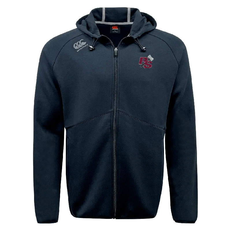 Camping hiking trail wide-Puget Sound Rugby Tempo Vapodri Full-Zip Hoodie by Canterbury