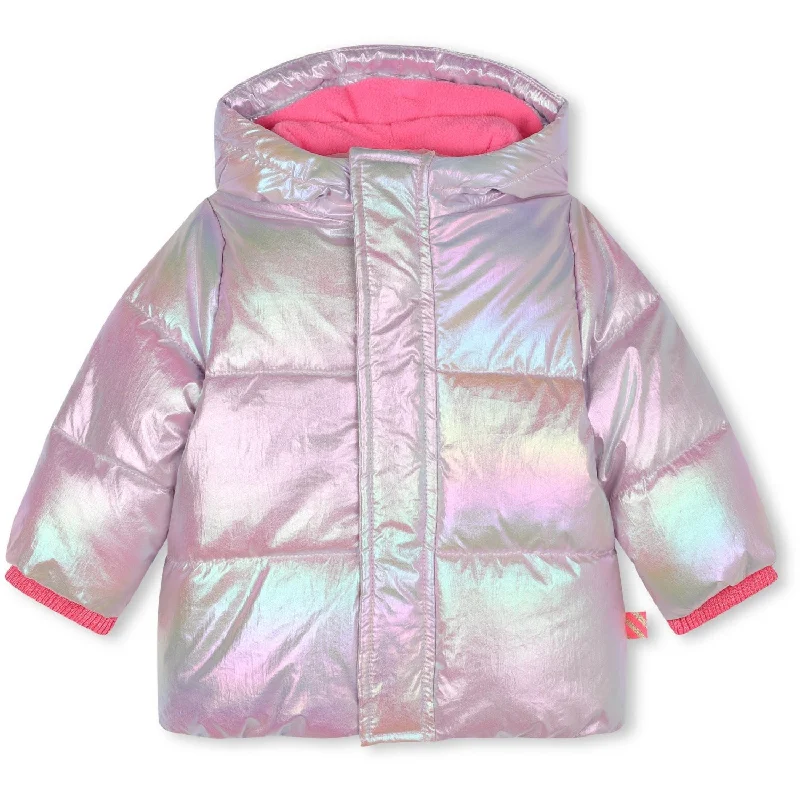 Camping hiking trail float-Billieblush Pink Pale Puffer Jacket