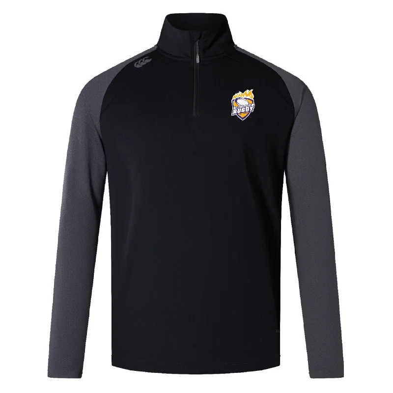 Camping hiking trail open-Indianola Rugby Elite 1/4 Zip Top by Canterbury