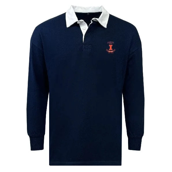 Camping hiking trail riches-Illinois RFC Classic Long Sleeve Solid Rugby Jersey