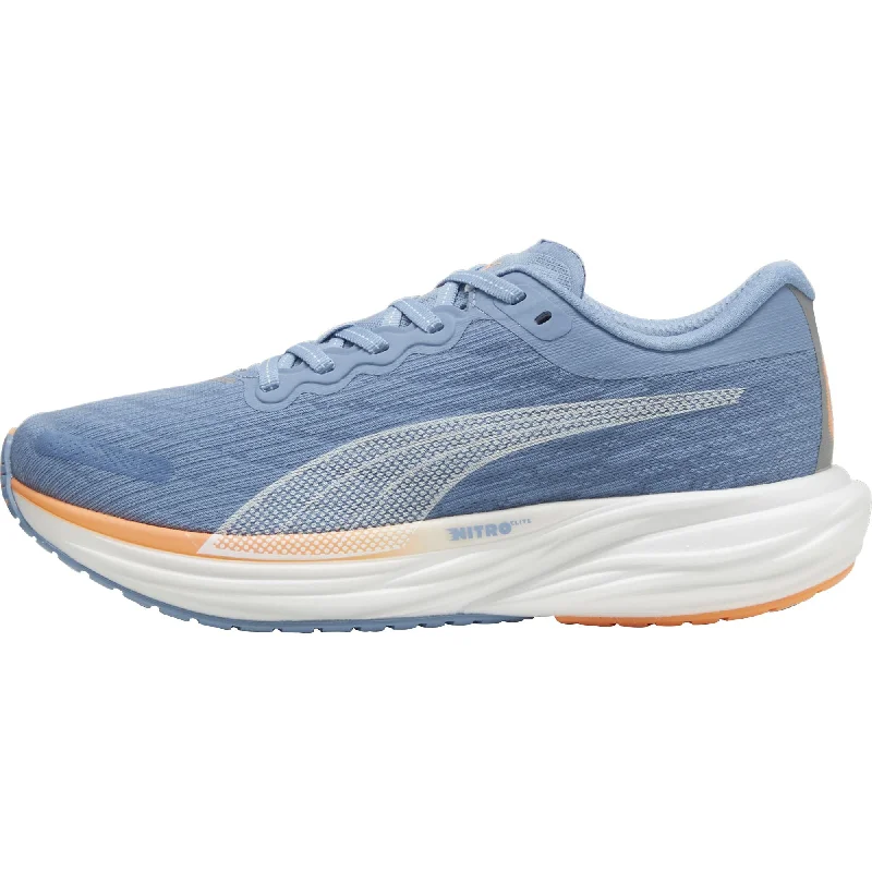 Camping hiking nature chill-Puma Deviate Nitro 2 Mens Running Shoes - Blue