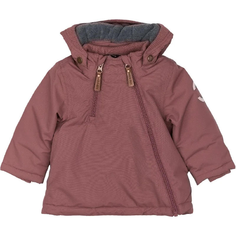 Camping hiking outdoor shine-Mikk-Line Rose Brown Nylon Jacket Solid