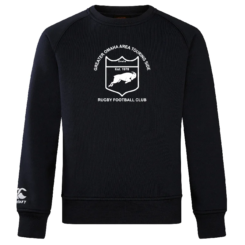 Camping hiking rugged journeys-Omaha GOATS Rugby Club Crew Sweatshirt by Canterbury