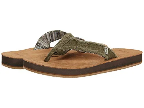 Camping hiking trail drip-Sanuk - M FRAID NOT ST - 7 - DARK OLIVE