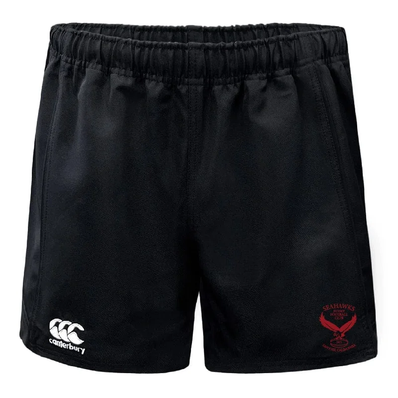 Camping hiking gear toughness-San Jose Seahawks Advantage Rugby Shorts by Canterbury