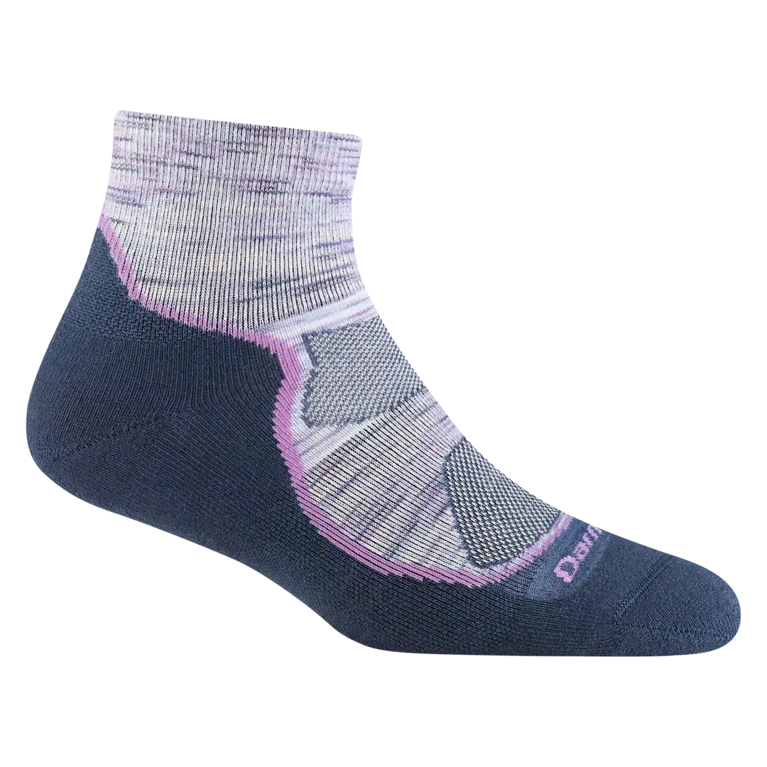 Camping hiking outdoor joy-Women's Light Hiker 1/4 Lightweight	Sock - Cosmic Purple