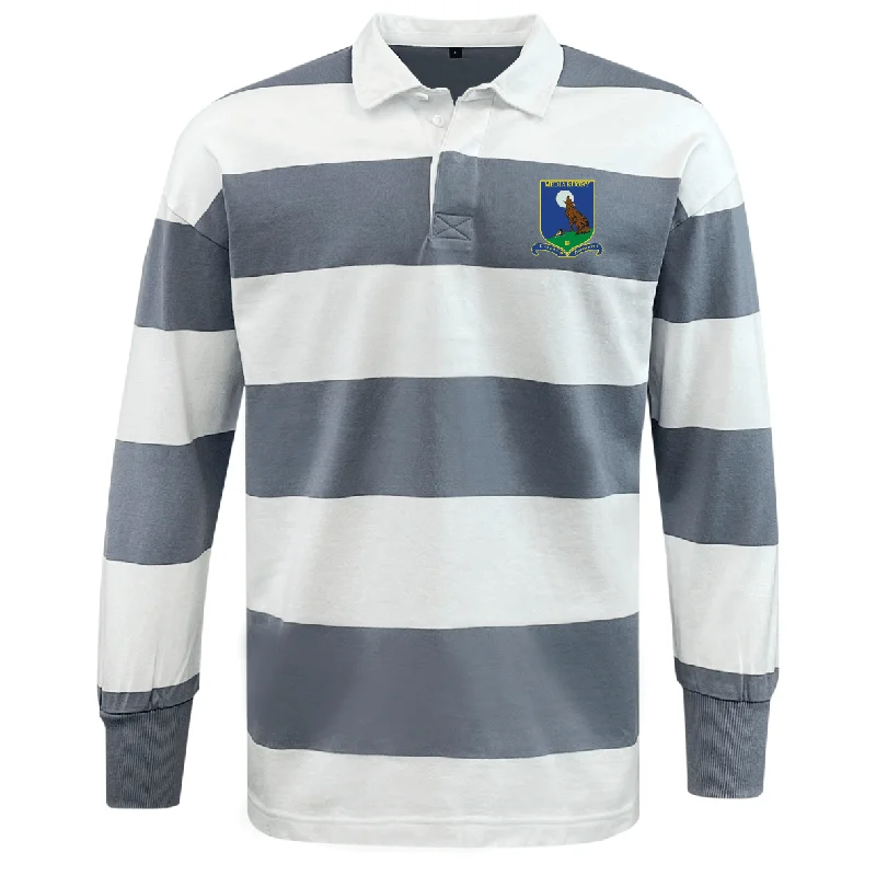 Camping hiking trail fresh-Media Rugby Classic Long Sleeve Hooped Rugby Jersey