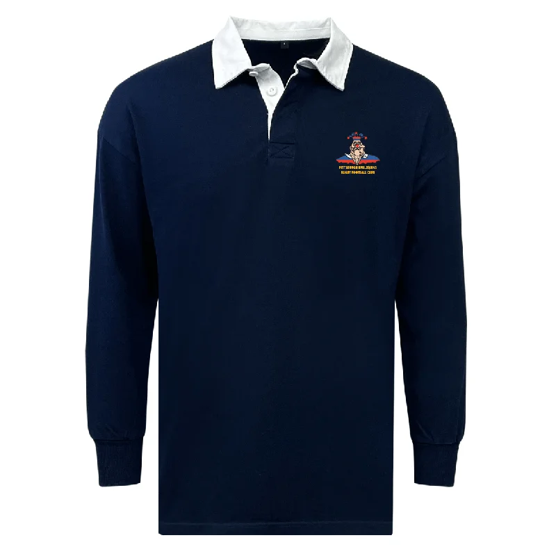 Camping hiking trail rain-Pittsburgh Harlequins Rugby Classic Long Sleeve Solid Rugby Jersey