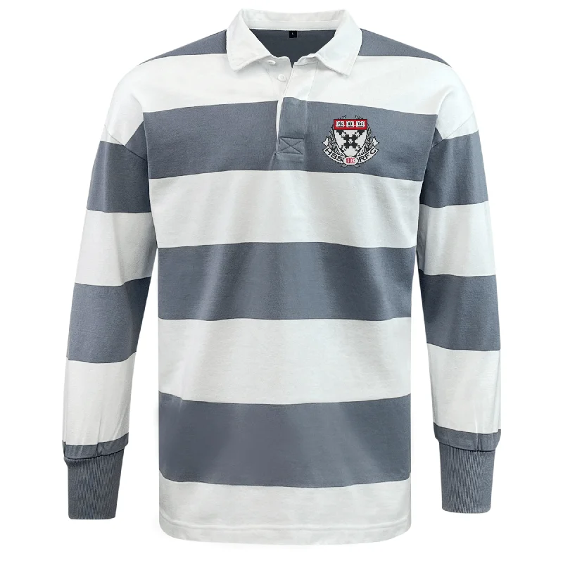 Camping hiking trail boons-Harvard Business School RFC Classic Long Sleeve Hooped Rugby Jersey