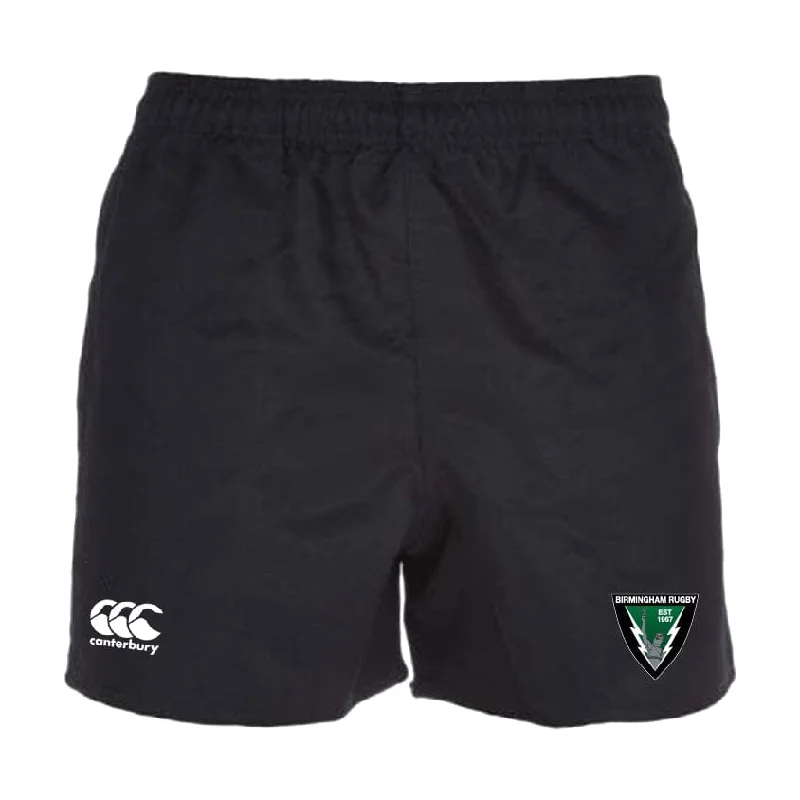 Camping hiking nature thrill-Birmingham Rugby Professional Polyester Rugby Short by Canterbury