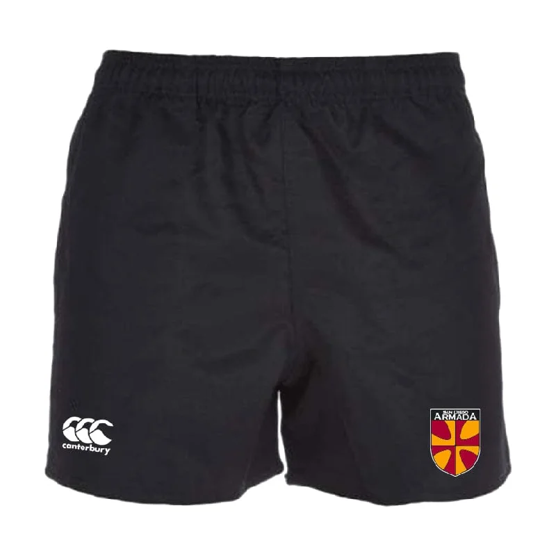 Camping hiking trail hum-San Diego Armada Rugby Professional Polyester Rugby Short by Canterbury