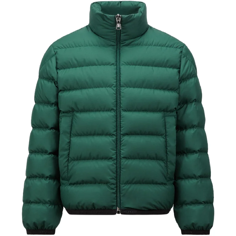 Camping hiking nature beat-Moncler Dark Green Baudinet Jacket