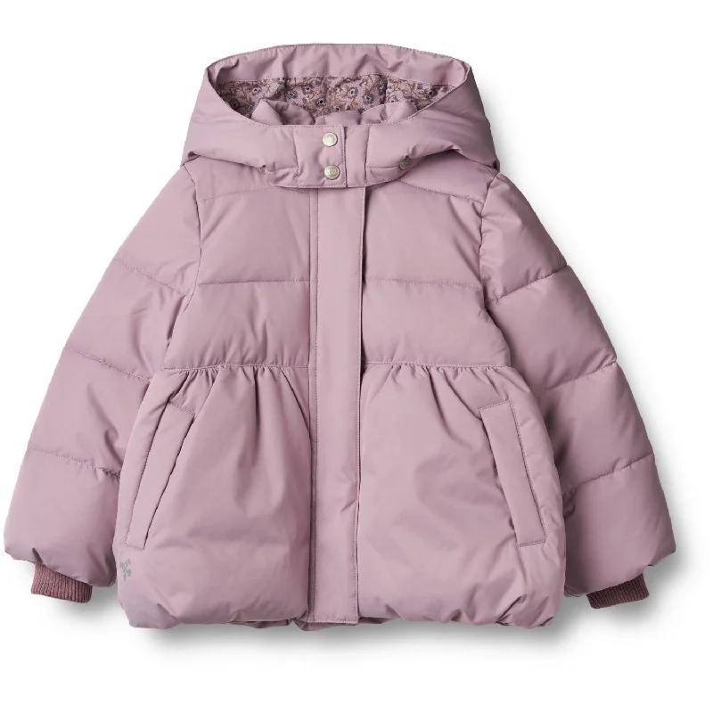 Camping hiking trail puff-Wheat Soft Lilac Puffer Jacket Karla