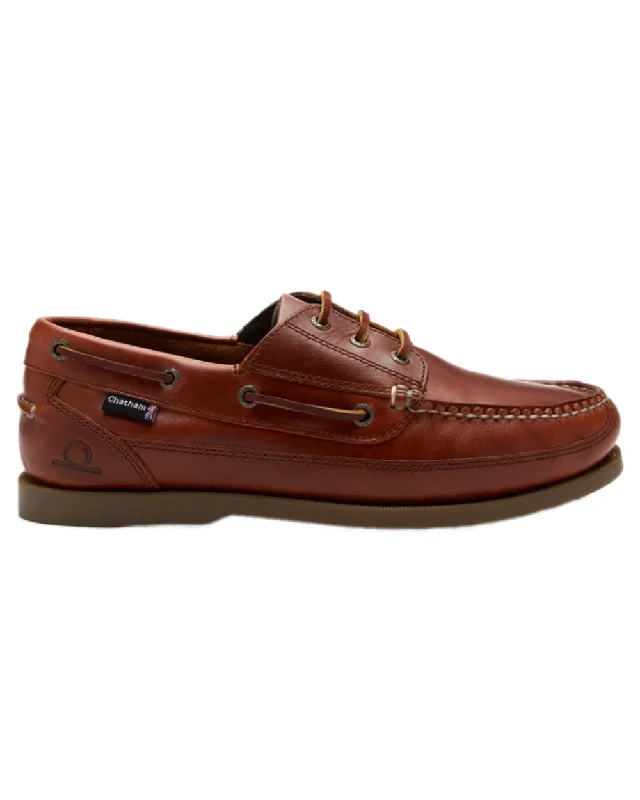 Camping hiking gear updates-Chatham Mens Rockwell II G2 Leather Wide Fit Boat Shoes