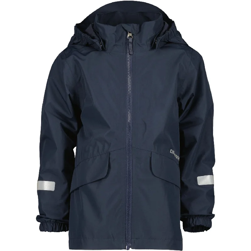 Camping hiking outdoor spark-Didriksons Navy Norma Kids Jacket