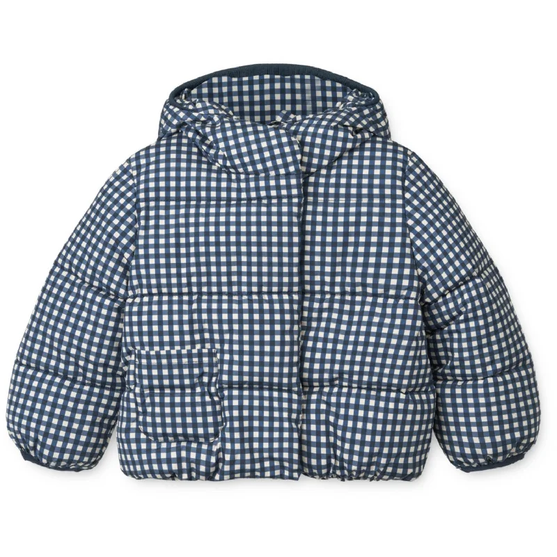 Camping hiking gear refinements-LieWood Check Classic Navy / Dark Sandy Giovanna Jacket