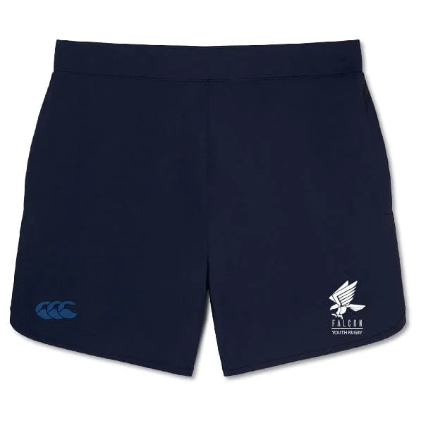 Camping hiking trail loose-Falcon Youth Rugby Elite Woven Short by Canterbury