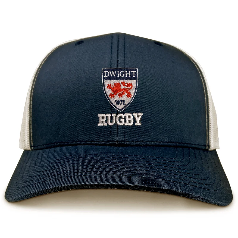 Camping hiking trail crests-Dwight Rugby Retro Trucker Cap