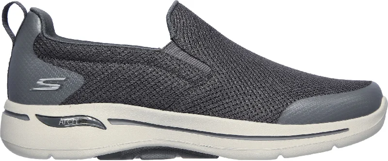 Camping hiking outdoor bloom-Skechers GOWalk Arch Fit Togpatch Slip On Mens Walking Shoes - Grey