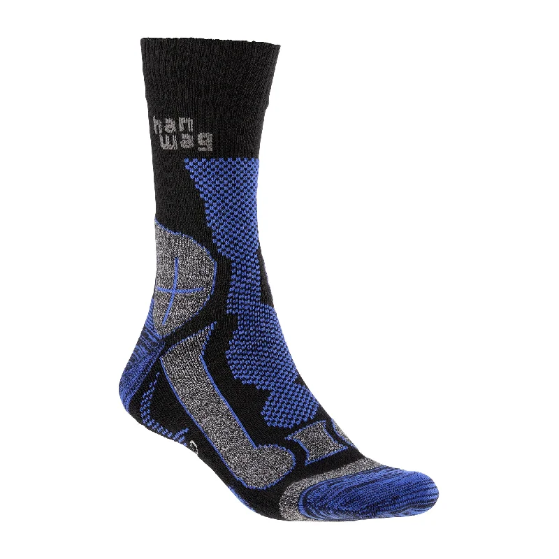 Camping hiking nature glow-Socks Merino Trek  royal blue