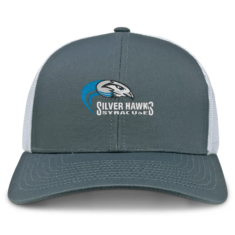 Camping hiking trail grit-Syracuse Silver Hawks Retro Trucker Cap