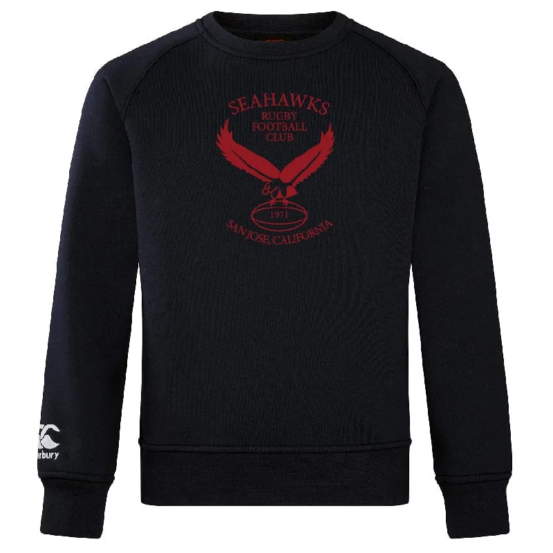 Camping hiking trail peace-San Jose Seahawks Club Crew Sweatshirt by Canterbury