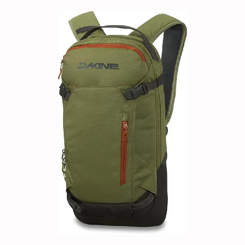 Camping hiking outdoor soul-Dakine Unisex Utility Green 12L One Size Heli Pack Backpack - 10003261-UTILITYGREEN