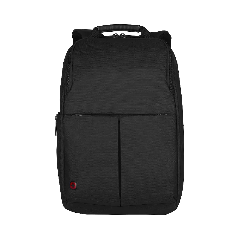 Camping hiking trail smooth-Wenger Reload 14'' Laptop Backpack (11 Litres) Swiss Designed Black