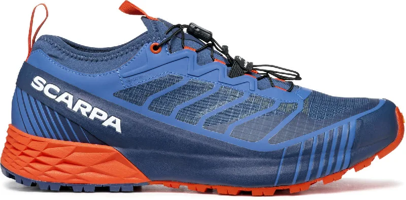 Camping hiking trail wide-Scarpa Ribelle Run GORE-TEX Mens Trail Running Shoes - Blue