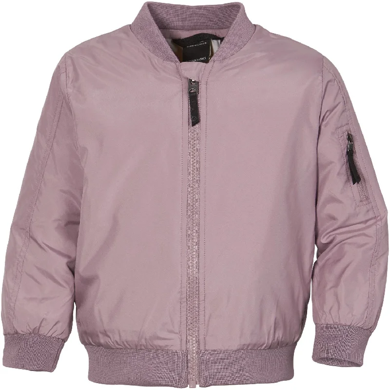 Camping hiking nature vibe-Didriksons Shade Lilac Rocio Kids Jacket