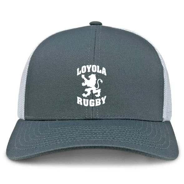 Camping hiking trail mix-Loyola Rugby Retro Trucker Cap