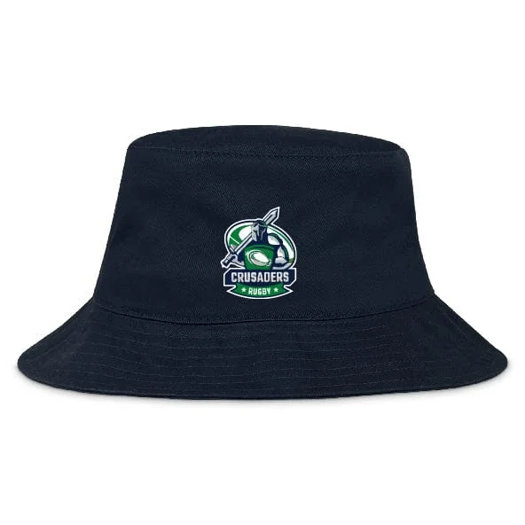 Camping hiking trail curve-Naperville Crusaders Crusher Bucket Cap