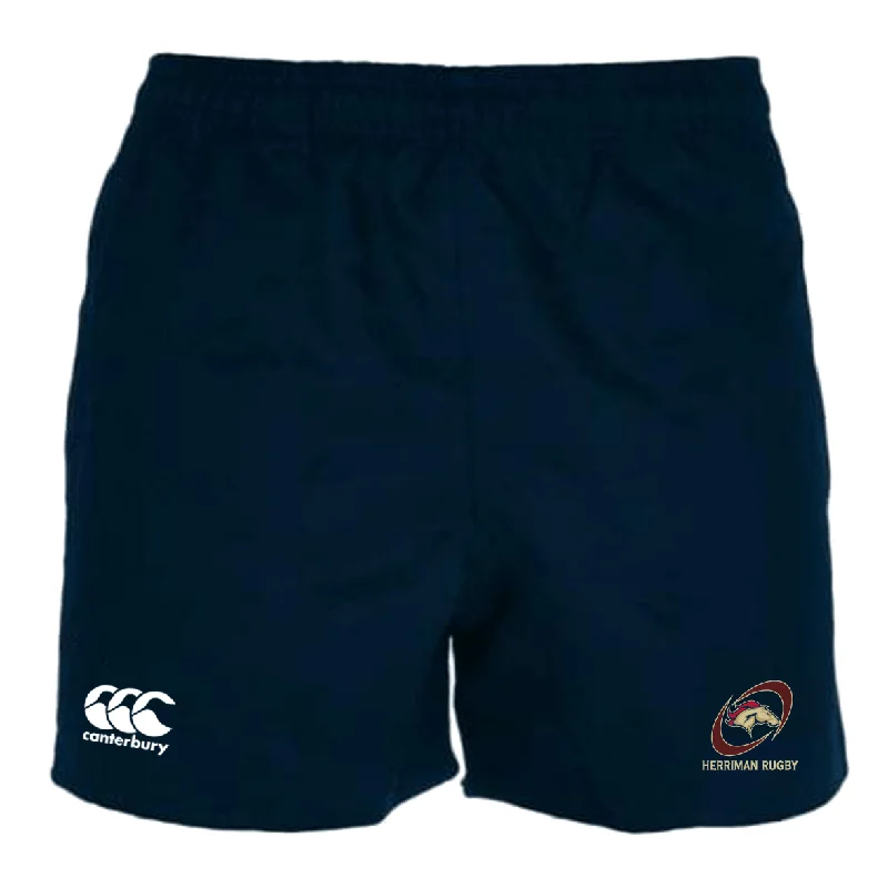 Camping hiking trail tall-Herriman High School Rugby Professional Polyester Rugby Short by Canterbury