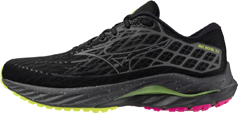 Camping hiking gear flow-Mizuno Wave Inspire 20 Running Shoes - Black