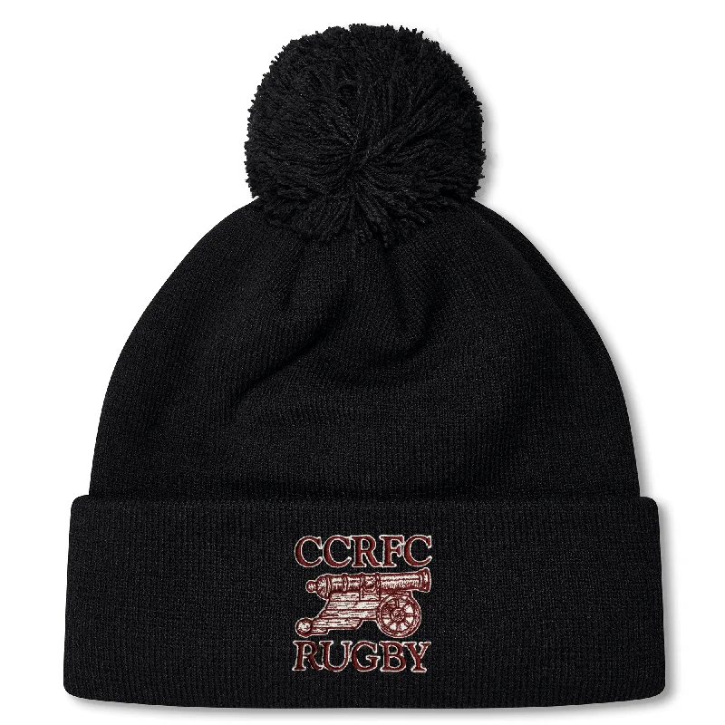 Camping hiking trail successes-Concord Carlisle Rugby Pom Pom Beanie by Canterbury