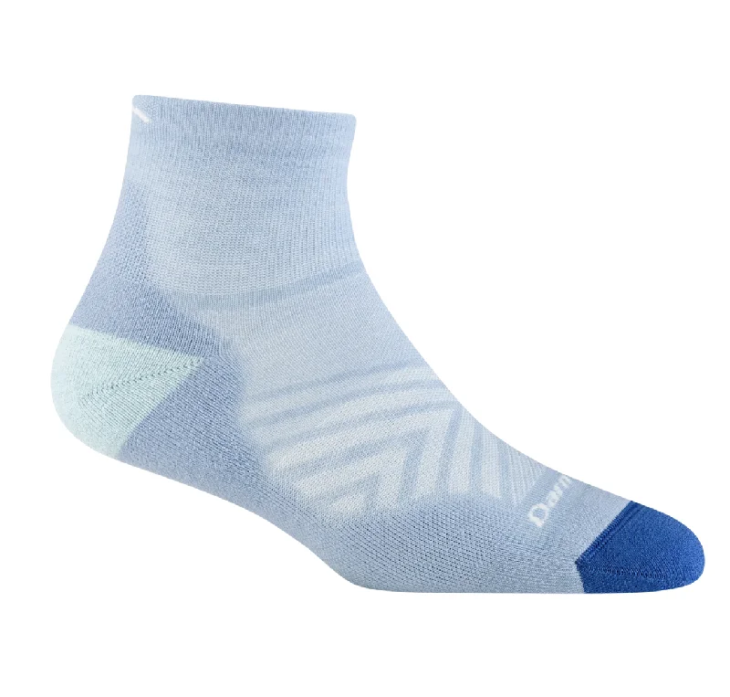 Camping hiking trail ease-Darn Tough Women's Run Quarter Ultra-Lightweight Running Sock