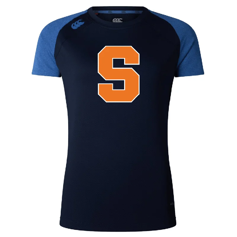 Camping hiking trail ascent-Syracuse University Women's RFC Women's Elite Training Tee by Canterbury