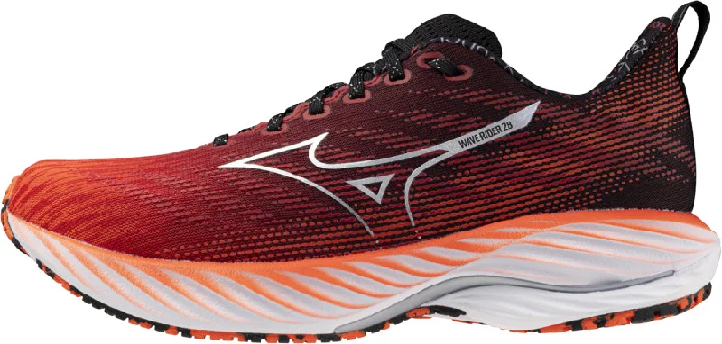 Camping hiking outdoor shine-Mizuno Wave Rider 28 Running Shoes - Red