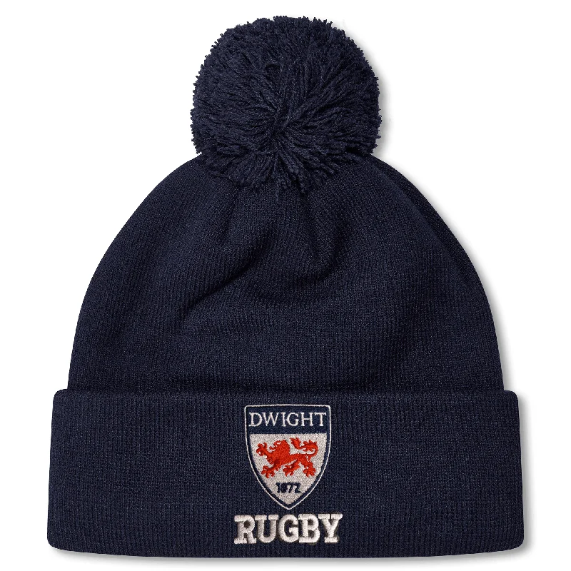 Camping hiking gear worth-Dwight Rugby Pom Pom Beanie by Canterbury