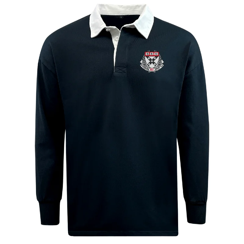 Camping hiking trail zen-Harvard Business School RFC Classic Long Sleeve Solid Rugby Jersey