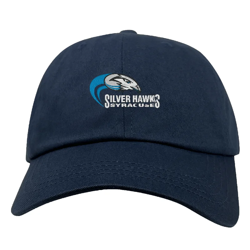 Camping hiking trail spans-Syracuse Silver Hawks Adult Low-Profile Cotton Twill Dad Cap