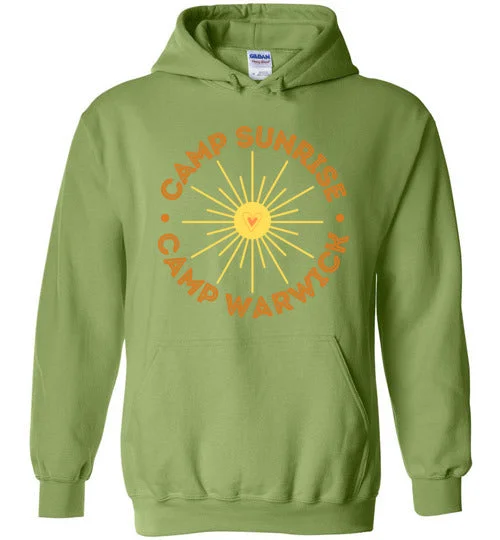 portable camping solar sacks-Camp Sunrise Heavy Blend Hoodie - Orange Logo