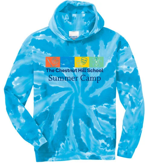 waterproof camping tool sacks-Chestnut Hill School Tie-Dye Hooded Sweatshirt - Modern