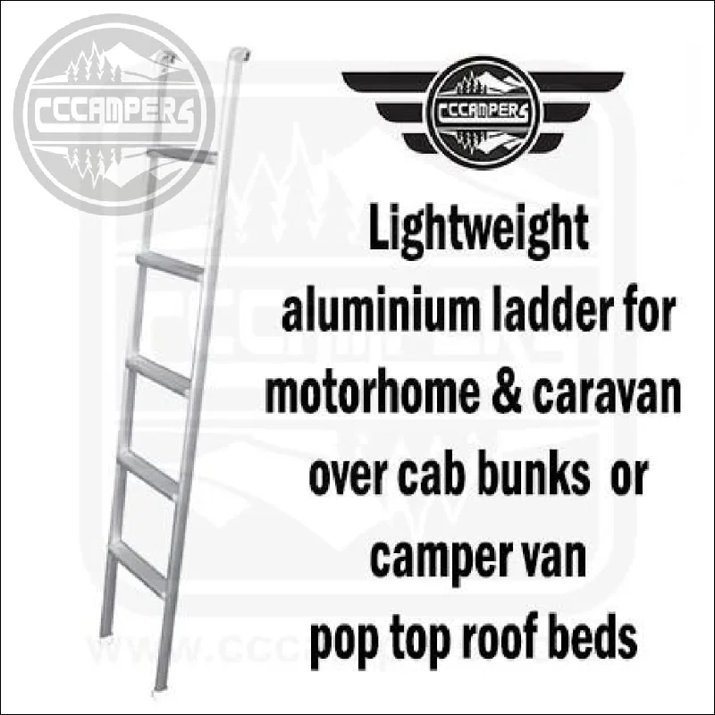 heavy-duty camping tarp sacks-Lightweight aluminium ladder for motorhome & caravan over cab bunks or camper van pop top roof beds