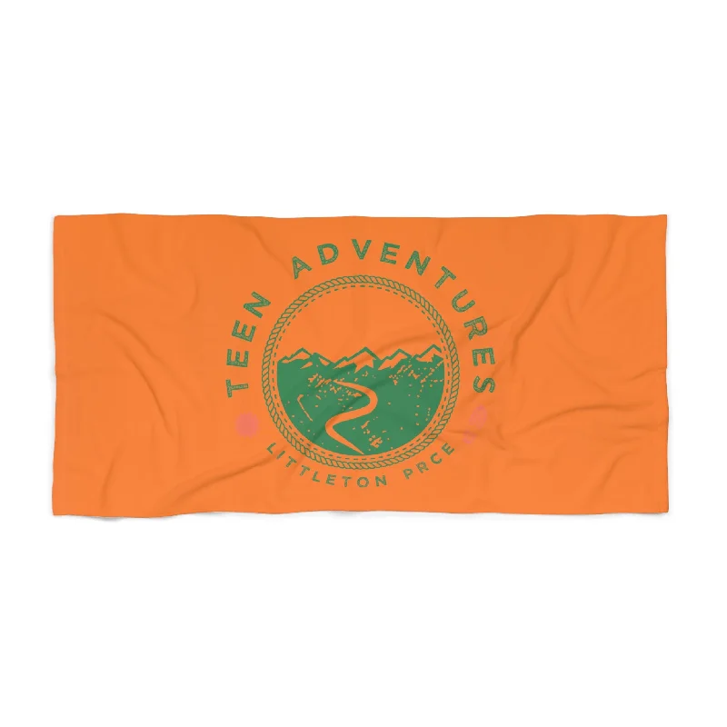 multi-purpose camping strap sacks-Littleton Beach Towel - Teen Adventures