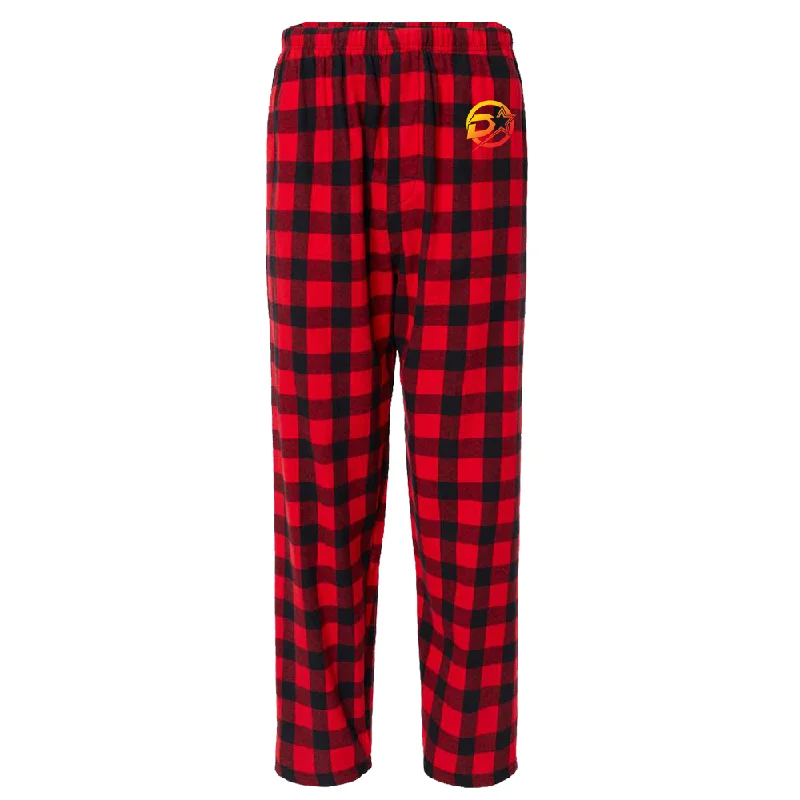 affordable camping chair sacks-Team Dallas Pajama Pants - Red/Yellow D Star